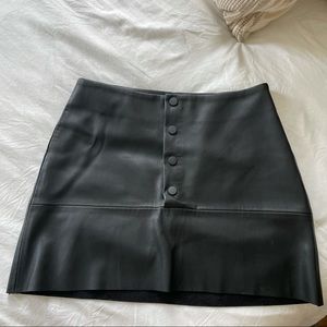 Zara Faux Leather Skirt